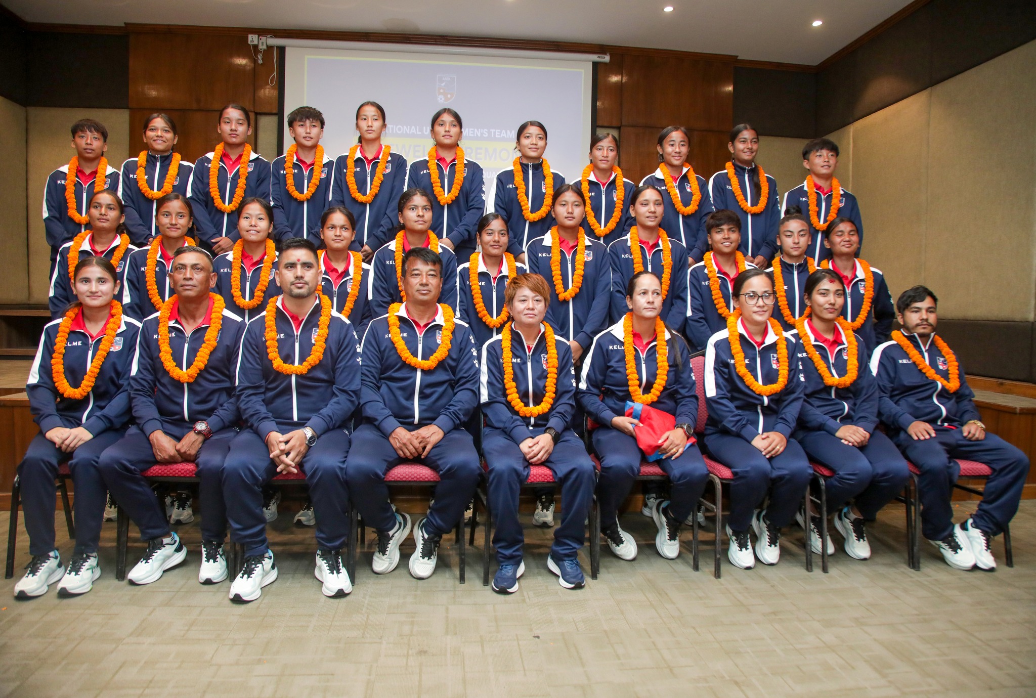 ANFA Sends Off Nepal U-17 Women's Team for AFC Asian Cup Qualifiers in Thailand