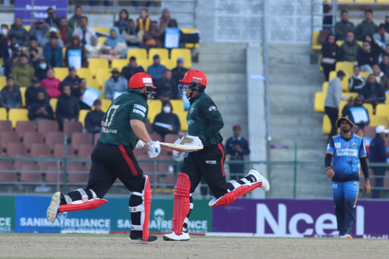 NPL 2025: Rossington’s Unbeaten Century Powers Pokhara Avengers to Dominant Win Over Karnali Yaks