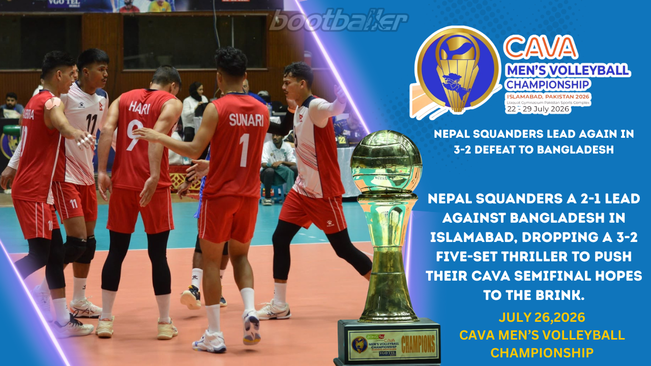 CAVA Volleyball: Bangladesh Defeats Nepal 3-2 in Five-Set Drama